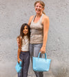 Shopper Mom-Daughter Blue